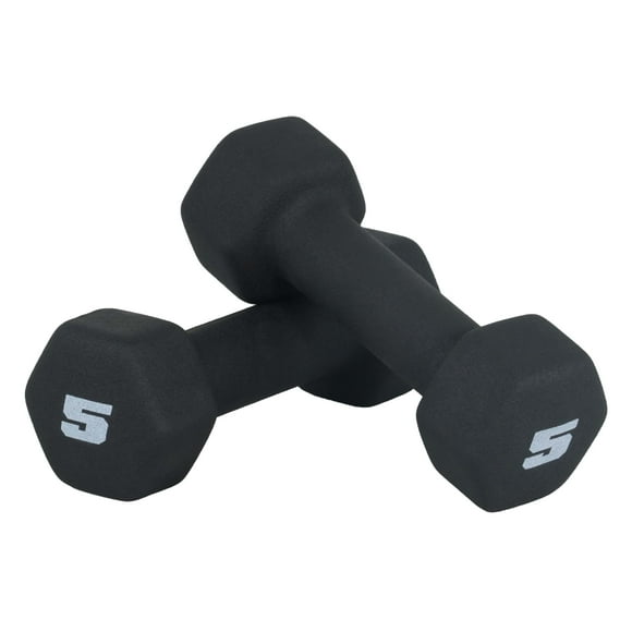 Par de mancuernas CAP Barbell de neopreno de 2,5 kg, color negro