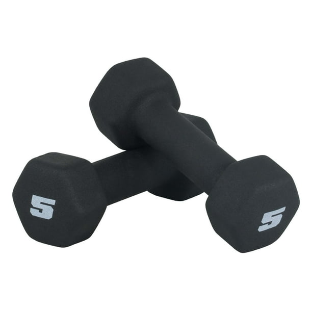 Par de mancuernas CAP Barbell de neopreno de 2,5 kg, color negro