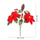 thumbnail image 3 of Ramo Artificial De Plástico Ramo De Flores Artificiales De Piña Navideña De 33x26cm Con Flores Rojas Y Bayas Decorativas Para Decorar El Hogar (1 Unidad) Rkxzt, 3 of 8