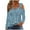 Blue B, variant on Women's Cold Shoulder Top Long Sleeve Solid Color Stretchy Casual Shirt Bodycon Slim Fit