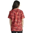 thumbnail image 2 of Tooniforms Scrubs Top For Men & Women V-Neck Print TF728, 2 of 5