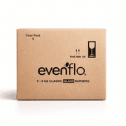 Evenflo Feeding Classic Glass Twist Bottles, 6 Pack of 8 Ounce Each, Clear