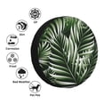 thumbnail image 4 of Rateoe Tropical Palm Leaves1 Pattern Tire Cover Wheel Protectors Weatherproof Wheel Covers Universal Fit for Trailer Rv SUV Truck Camper Travel Trailers Accessories-16 inch, 4 of 6