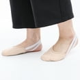 thumbnail image 5 of Zapatillas de baile elásticas de media suela para mujer, zapatillas de gimnasia rítmica, zapatillas antideslizantes para danza del vientre para adultos (color piel, L), 5 of 5