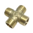 thumbnail image 2 of Adaptador de Rosca / Conector de 1 Pieza de Latón Instalación de Tuberías 4 Vatios DN15M shamjiam Adaptador de rosca de 4 vías, 2 of 8