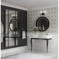 thumbnail image 2 of Elara Collection Two-Light New Traditional Matte Black Clear Glass Bath Vanity Light, 2 of 6