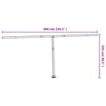 thumbnail image 4 of vidaXL Awning Post Set Anthracite 600x245 cm Iron, 4 of 5