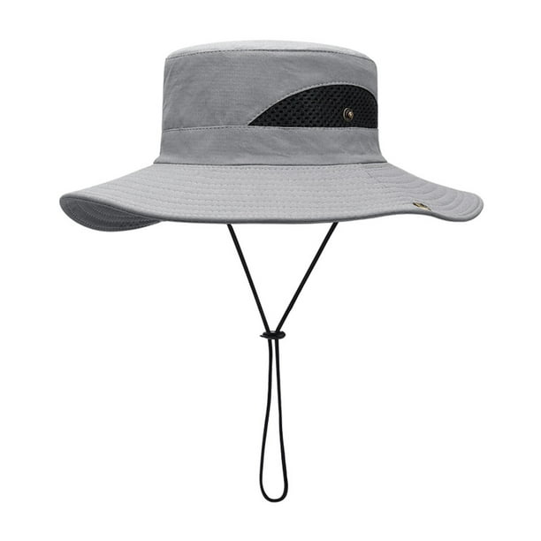 Caps Clearance Men Sun Cap Fishing Hat Quick Dry Outdoor Hat Uv Protection  Cap Gray 