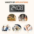 thumbnail image 6 of VOCOO Kitchen Timer, 7.8” Large Display, Magnetic LED Timer, 3 Brightness Levels, Countdown & Count Up, Black/Grey, 6 of 7