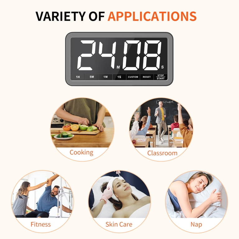 Gravity Sensing Flip Timer MOSTRUST Cube Pomodoro Timer - Visual ...