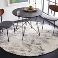 thumbnail image 2 of SAFAVIEH Fontana Shag Damion Camo Plush Area Rug, Ivory/Grey, 6'7" x 6'7" Round, 2 of 8