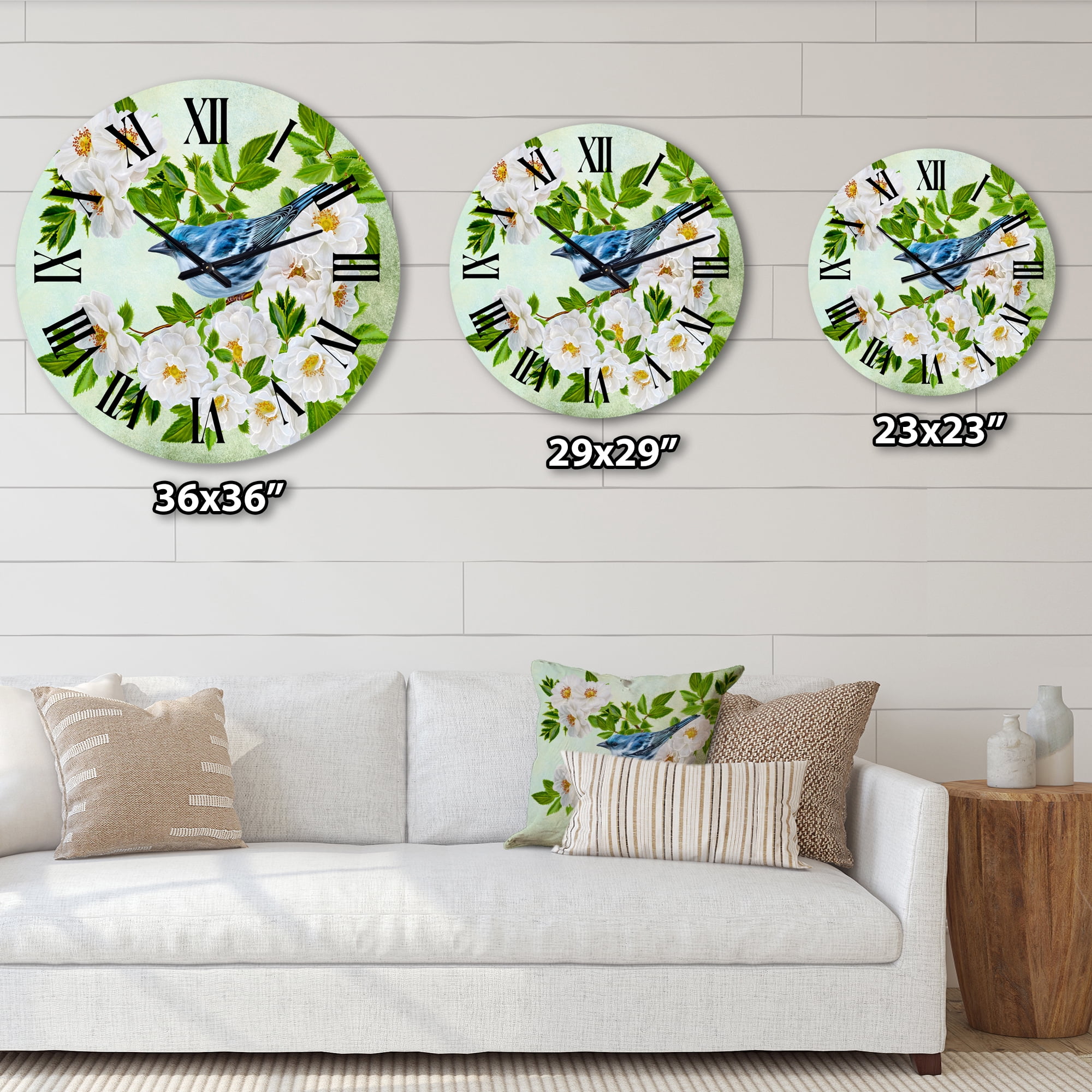 Designart 1 in Quartz Traditional Wall Clock