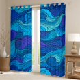 thumbnail image 2 of Castle Fairy Waves Blackout Curtains Set of 2 (52x84 Each),Mount Fuji Window Curtains, 2 of 6