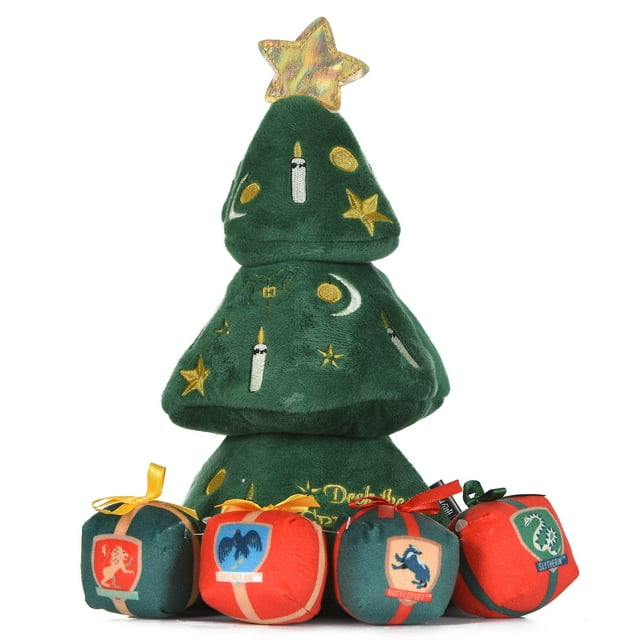 Árbol navideño de peluche para perros Harry Potter de 36 cm con chirriador
