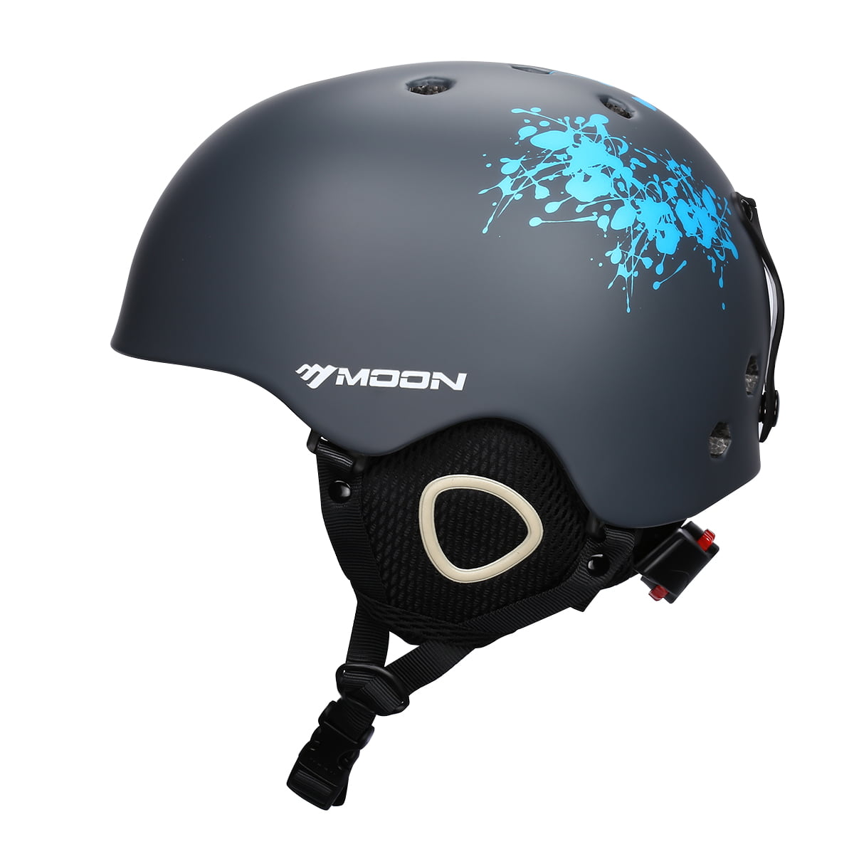 Helmet Ski Ski Helmet Integrally-Molded Skiing Helmet for Adult and Kids Snow Helmet Safety Skateboard Ski Snowboard Helmet Color : 4 Gray Line Flower, Size : XL 61 64cm 