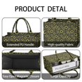 thumbnail image 4 of Large Capacity Tote Bag,Black Sunflower Leaf Pattern Handbag Fashion Luxury Tote Bag,15.7"x13"x 5.1" Inches,Laptop Compatible, 4 of 6