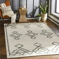thumbnail image 2 of Surya Beni shag BSH-2314 79 x 108" Rectangle Fabric Rug in Black and Cream, 2 of 8