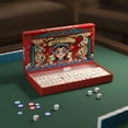 thumbnail image 5 of CYFW Mahjong Set - 166 White Tiles with Printed Bag,4 All-in-One Racks Pushers - Complete Game Set, chinese mahjong tile set, 5 of 7