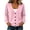 Pink, variant on Guluxicc Women's Cardigan Sweaters Open Front Button Down V Neck Long Sleeve Knit Sweaters with Pockets for Everyday Fall Winter