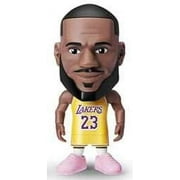 5 Surprise NBA Ballers Series 1 LeBron James Figure (Yellow Home Jersey, Comes with Court Base, Sticker, Card & Ball) (No Packaging)