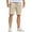 A-khaki, variant on COOFANDY Men Casual Shorts Cotton Stretch Waist Chino Shorts Summer Beach Vacation Travel