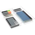thumbnail image 6 of Sorbus Set of 5 Clear Plastic Drawer Storage Organizer Bins - Organization for Beauty, Kitchen, Office, 6 of 9
