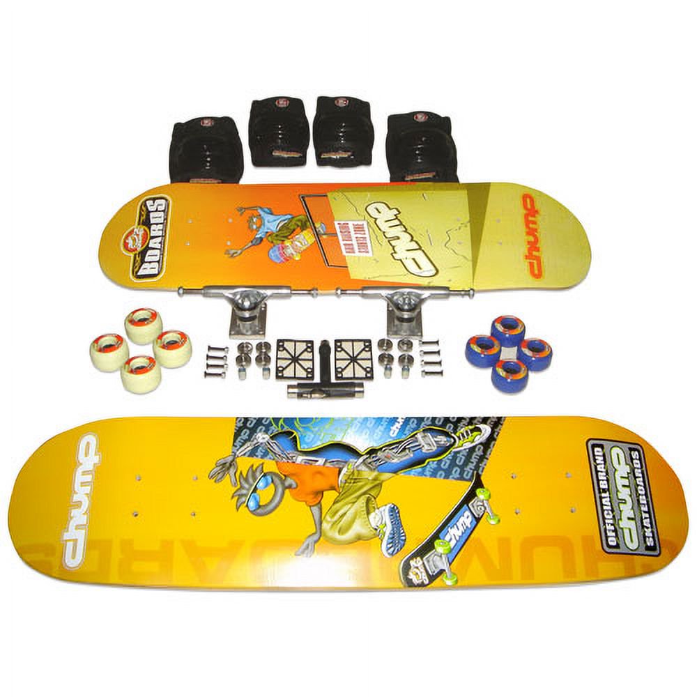 Chump Skateboard Kit with Knee and Elbow Pads