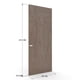 thumbnail image 5 of puerta de tambor con cubierta de chapa de madera meranti 90 x 213 cm, 5 of 6