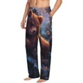 thumbnail image 6 of Zufioo Lazy Stone Bear Mens Pajama Pants Sleep & Lounge Pants Sleepwear Pants(Available in Big & Tall)-Small, 6 of 6