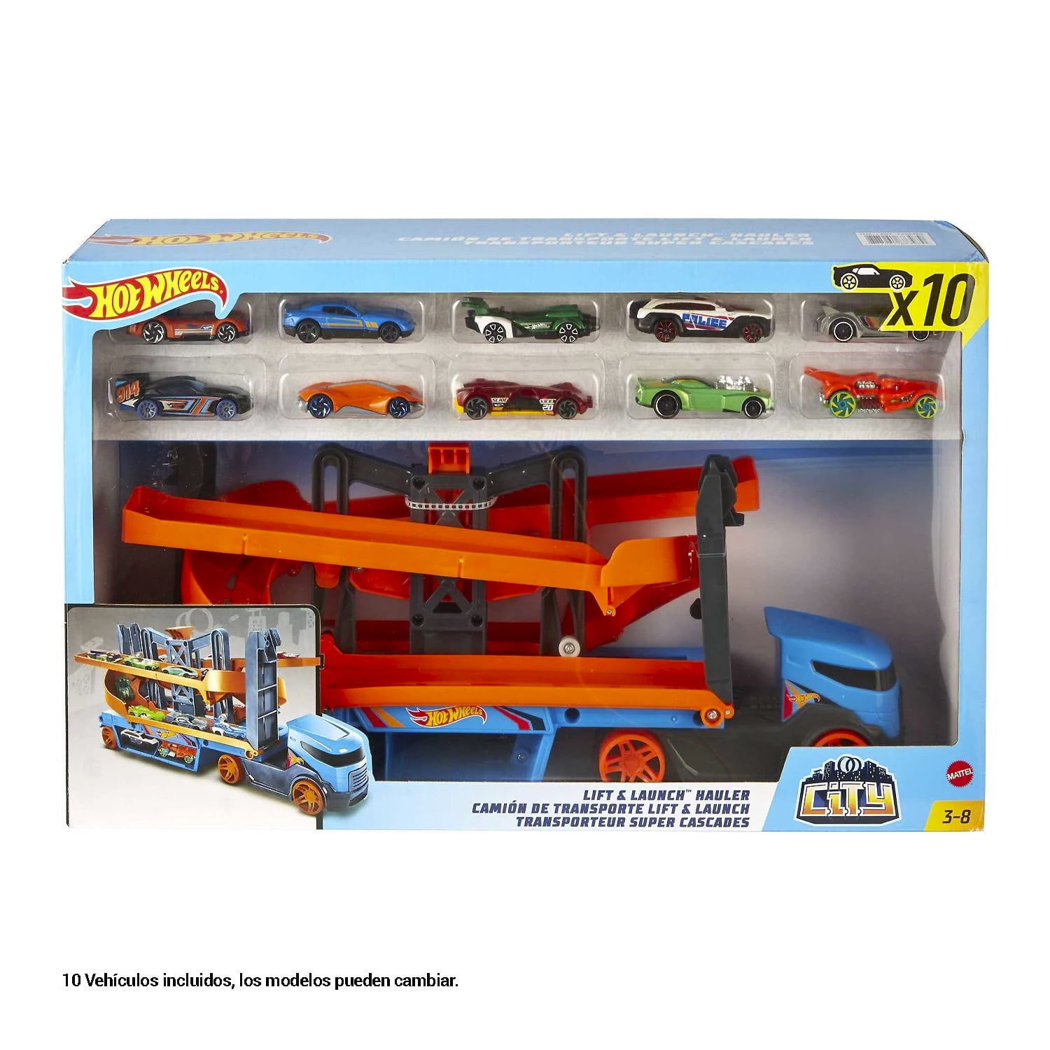 Juguete Lanzador De Hot Wheels Camion Remolque Hot Wheels