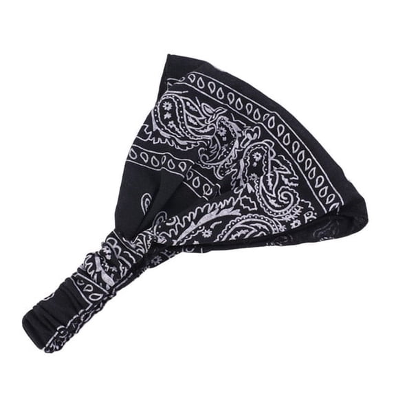 Wide Stretch Head Wear, Soft Cotton Sports Wear, Bohemian Style