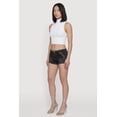 thumbnail image 2 of Women's Almost Famous Faux Zip Pocket Denim Micro Shorts, 2 of 4