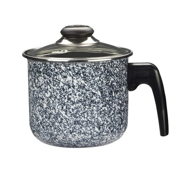 Batería De Cocina Cinsa Granito De 10 Piezas Mármol Blanco