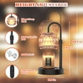thumbnail image 6 of Candle Warmer Lamp with Dimmer/Timer/Adjustable Height，Electric Candle Lamp Warmer for Jar Candles，Home Decor Valentines Day Gifts for Daughter/Mom/Women(Black), 6 of 7