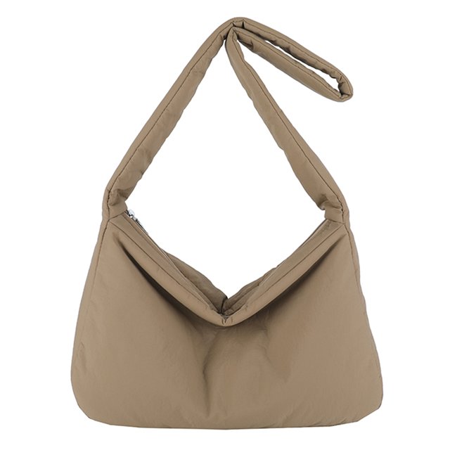 Gran Hinchazón Bolso Bolsas para Mujeres Nylon Sólido Color Hobo