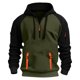 thumbnail image 1 of pstuiky camisas de manga larga para hombre, Sudadera deportiva informal con capucha y retazos para hombre, de manga larga, estilo blusa Tops de hombre xxl, 1 of 3