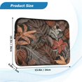 thumbnail image 3 of Iauyy（L)15.7 inch Laptop Sleeve,Shockproof Durable Computer Carrying laptop Bag，Slim Cover for 15.7-16 inch HP Dell Lenovo Asus Notebook,Hibiscus Flowers and Cocoa Beans, 3 of 7