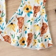 thumbnail image 4 of Tenues de Rentrée Scolaire pour Filles Saint-Valentin Hiver Filles Garçons Coton Col Rond Manches Longues Pantalon Imprimé Vache Bandeau Ensemble Trois Pièces Ensemble de Détente en Solde, 4 of 9