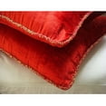 thumbnail image 4 of The HomeCentric Decorative Red Pack of 2, 16"x16" (40x40 cm) Throw Pillows, Velvet Velvet Throw Pillows For Couch, Solid Color Pattern Modern Style Easter - Red Shimmer, 4 of 5