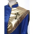thumbnail image 5 of Hansber Women Liturgical Praise Dance Dresses Lyrical Dancewear Full Length Minister Pastor Robe Royal Blue 3XL, 5 of 7