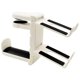 thumbnail image 1 of 1 Pcs White 3-in-1 PC Gaming Headphone & Controller Holder - Universal Headset Controllers Hook with Cable Organizer, 1 of 2