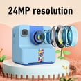thumbnail image 5 of BIMZUC Instant Print Camera 2.4in HD Screen 24MP Photo 1080P Video Thermal Printing Camera (13x11x7 cm / 5.12x4.33x2.76 inches) - Blue, 5 of 9