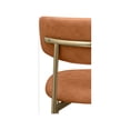 thumbnail image 4 of Meridian Furniture Lupita Cognac Vegan Leather Dining Chair (Set of 2), 4 of 8