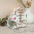 thumbnail image 3 of Heart Shaped Acrylic Decoration 3.9X3.9 Inch with Friends Quote Clear Desk Decor for Office Home Birthday Anniversary Thank You Gifts for Coworkers Couples Best Friends Modern Minimalist, 3 of 5