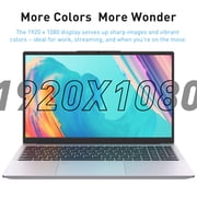Auusda 15.6 Laptop, Win11 Pro 32GB RAM 1TB SSD, 3050E CPU Home Student Notebook Computer, Backlight, Fingerprint, Silver