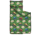 thumbnail image 2 of Monster Cartoon Truck Green Pattern Teens Toddler Nap Mat with Pillow, Sleeping Mat Bag for Preschool Daycare 51"x22", 2 of 6
