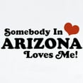 thumbnail image 2 of CafePress - Somebody In Arizona Loves Me Body Suit - Long Sleeve Cotton Baby Bodysuit, 2 of 4