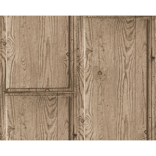 DecoWorld 2 - Brun Naturel, Rouleau de Papier Peint Beige, Accent Moderne de Décoration Murale