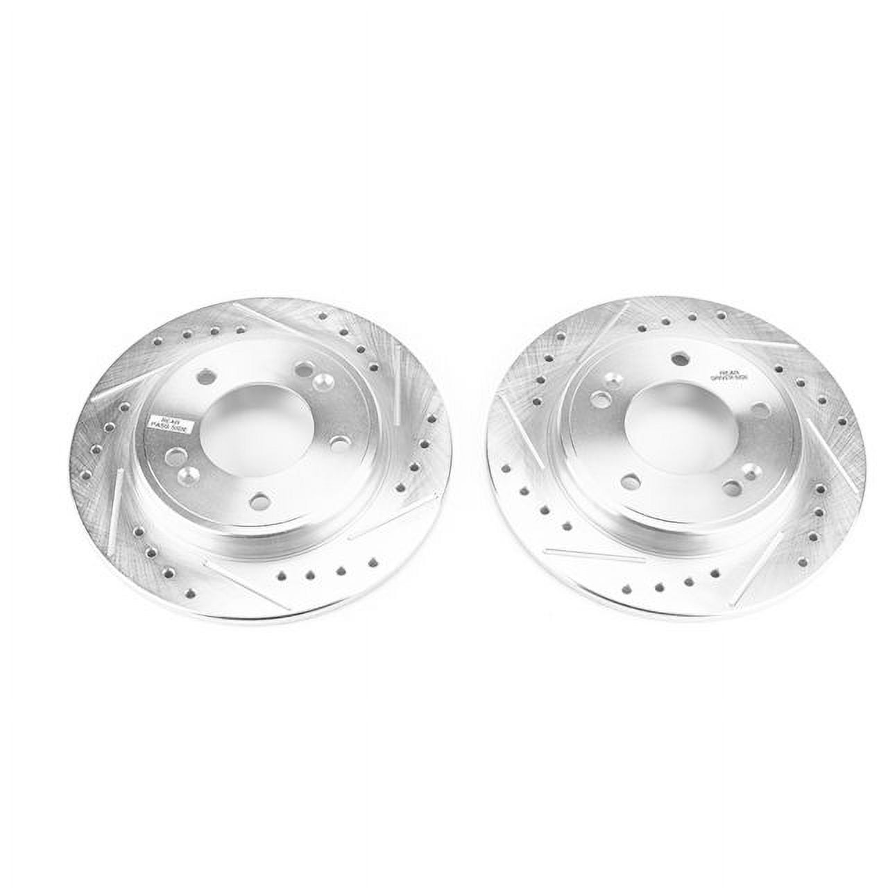 Power Stop Rear Pair of Drilled and Slotted Brake Rotors JBR1761XPR