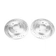 thumbnail image 2 of Power Stop Rear Pair of Drilled and Slotted Brake Rotors JBR1761XPR, 2 of 4